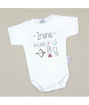 Body bebé Datos Nacimiento...