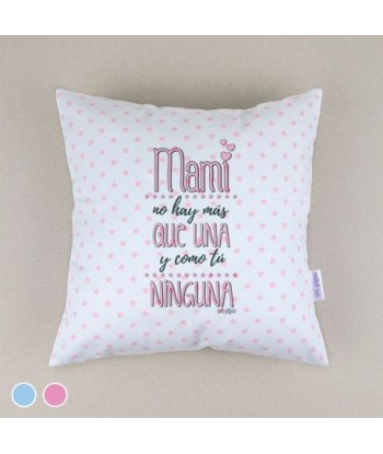 Cojín cuadrado piqué Mami...