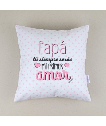 Cojín cuadrado piqué Papá,...