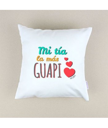 Cojín cuadrado piqué Mi tía...
