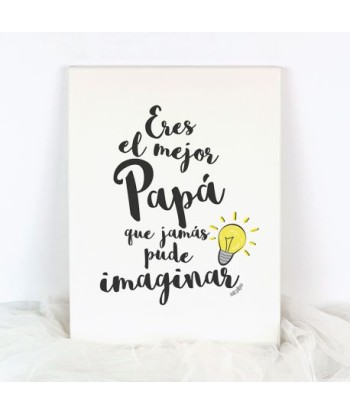 Lienzo Eres el mejor Papá...