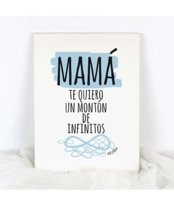 Lienzo Mamá te quiero un...