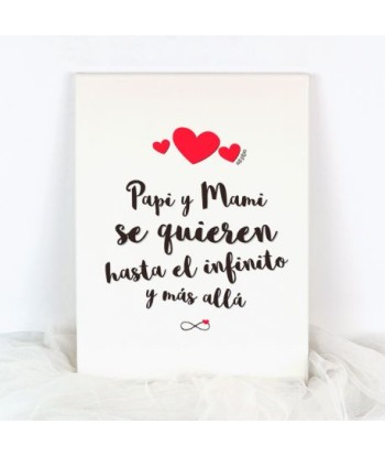 Lienzo Papi y Mami se...