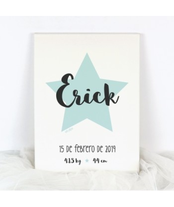 Lienzo Datos Nacimiento...