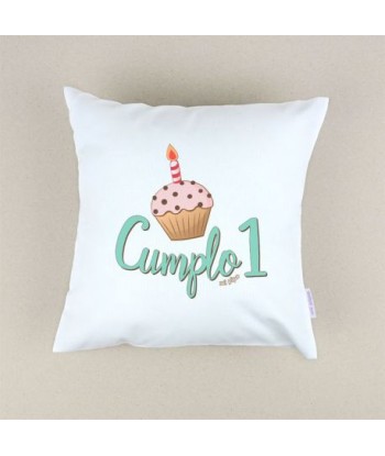 Cojín cuadrado piqué Cumplo 1