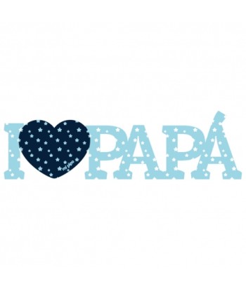 I Love Papá Azul para decorar