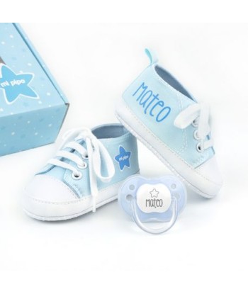 Canastilla Zapatillas Azul...